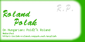 roland polak business card